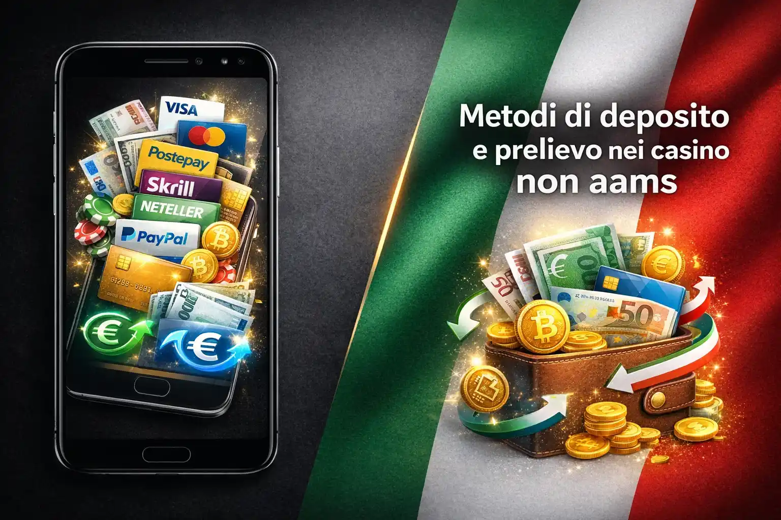 Metodi di deposito e prelievo nei casino non aams